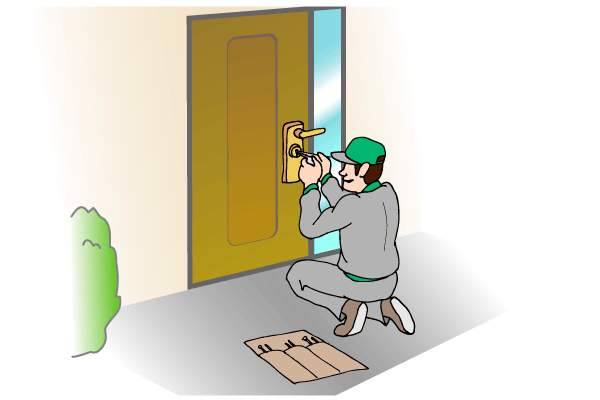 泥棒玄関鍵開け