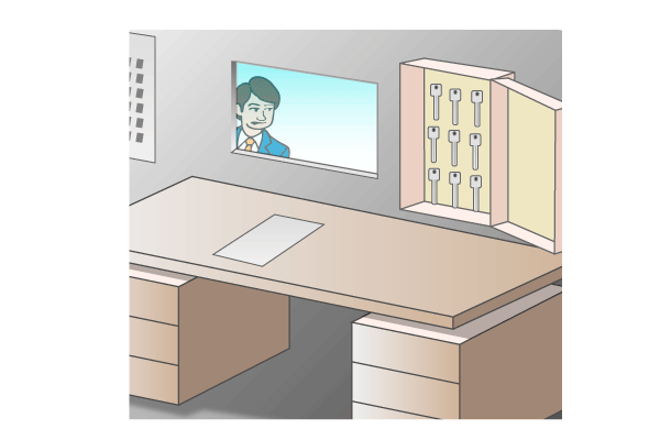 オートロックをすり抜ける不審者